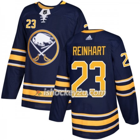 Mænd NHL Buffalo Sabres Trøje Sam Reinhart 23 Adidas 2017-2018 mørkeblå Authentic